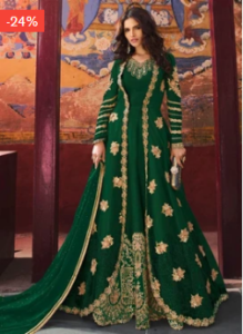 anarkali dress for mehndi